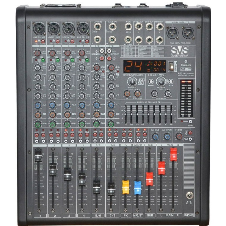 Фото Активный микшерный пульт SVS Audiotechnik PM-8A