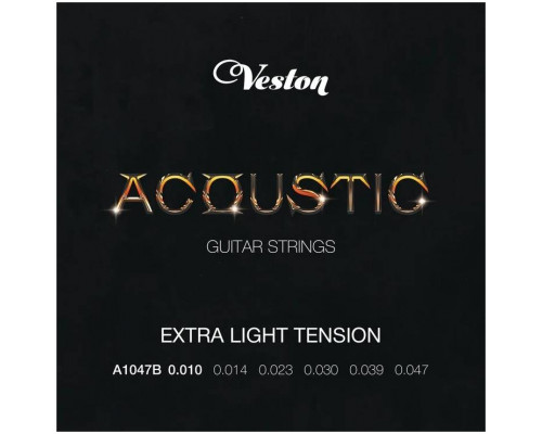 Фото Струны для акустической гитары VESTON A1047 B