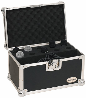Фото Rockcase RC23220B SALE  кейс из фанеры для 10-ти микрофонов, усиленный