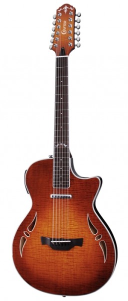 Фото 12-ти струнная электроакустическая гитара CRAFTER SA-12 TMVS + Кейс 