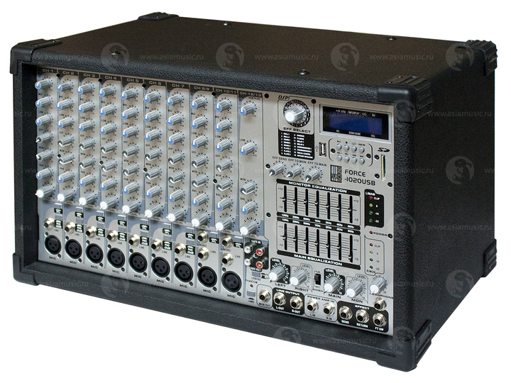 Фото Активный микшерный пульт EUROSOUND FORCE-1020USB