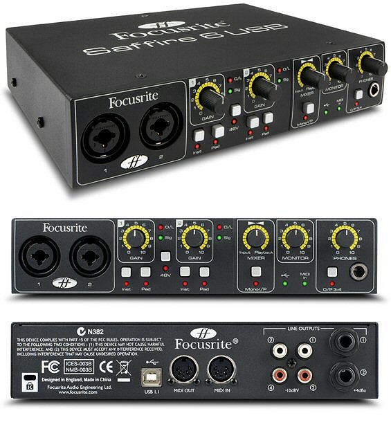 Фото Аудиоинтерфейс Focusrite Saffire 6 USB