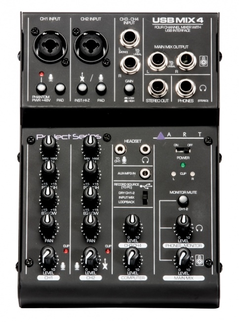 Фото Микшерный пульт ART USBMIX4