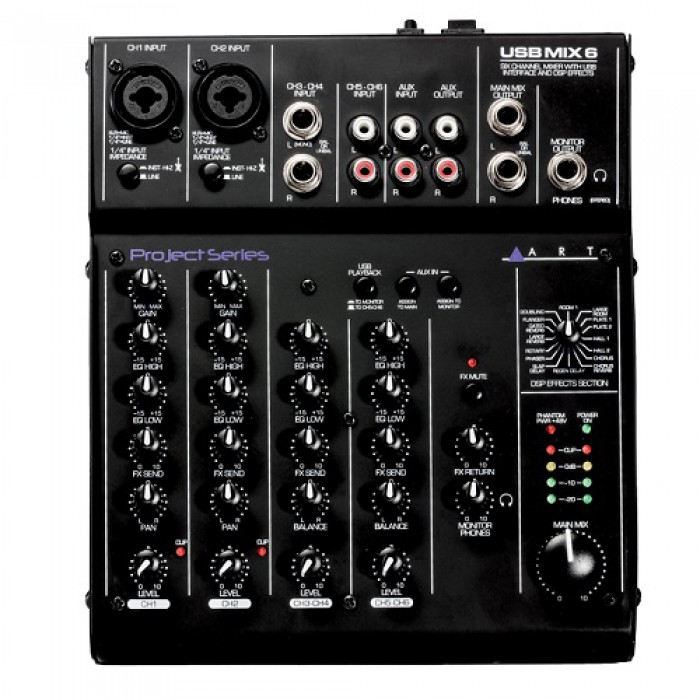 Фото Микшерный пульт ART USBMIX6