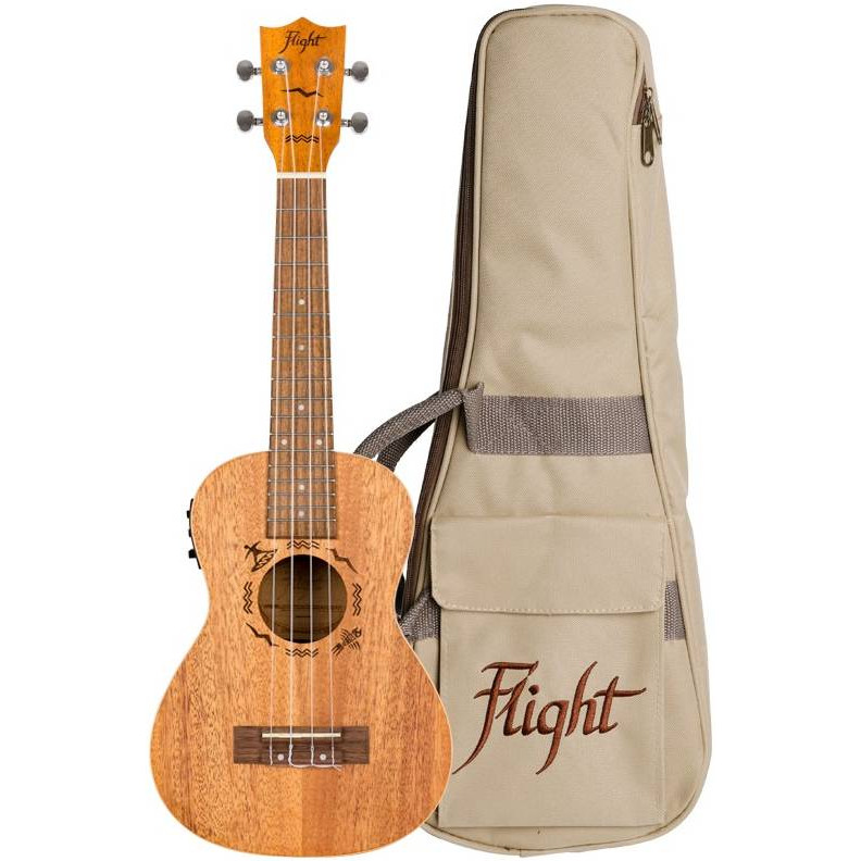 Фото Укулеле концерт FLIGHT DUC323 EQ MAH