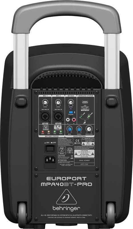 Фото Активная акустическая система Behringer MPA40BT-PRO