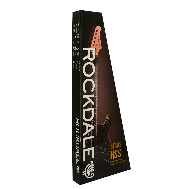Фото Электрогитара ROCKDALE Stars Black Limited Edition HSS BK
