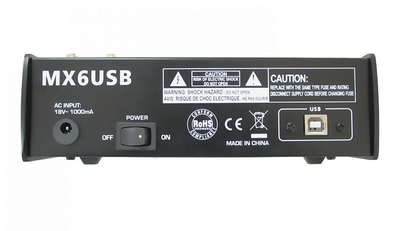 Фото Микшерный пульт Invotone MX6USB