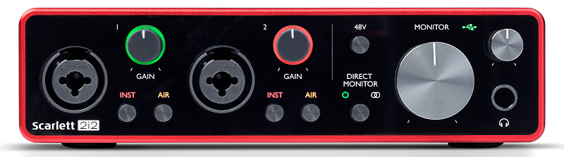 Фото Аудиоинтерфейс Focusrite Scarlett 2i2 3rd Gen