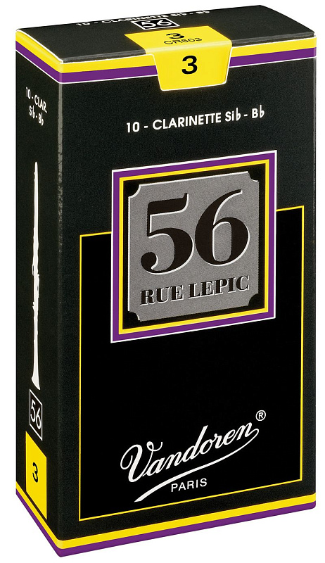 Фото Vandoren CR503 трости для кларнета Bb, "56 rue Lepic", №3, (упаковка 10 шт. )