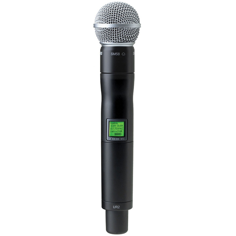 Фото SHURE UR2/58 J5E 578 - 638 MHz передатчик UHF-R c микрофоном SM58