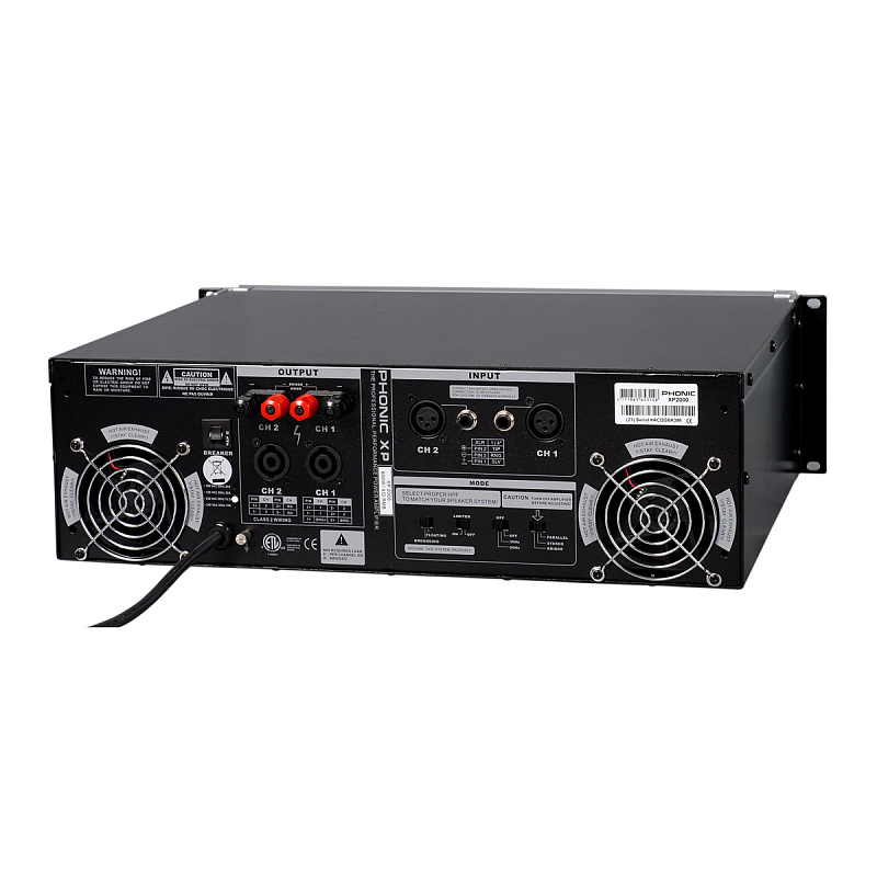 Фото Усилитель мощности Phonic XP 2000