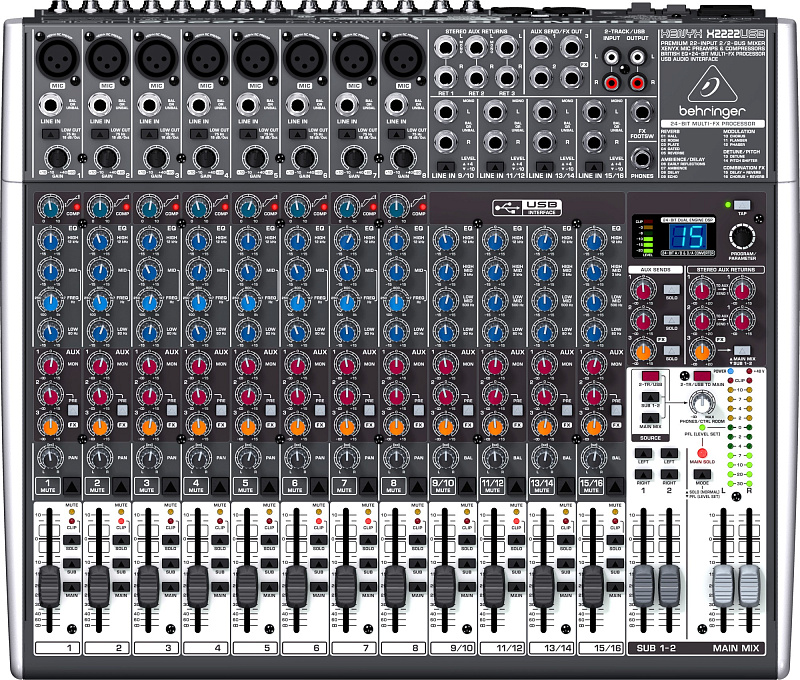 Фото Микшерный пульт Behringer Xenyx X2222USB