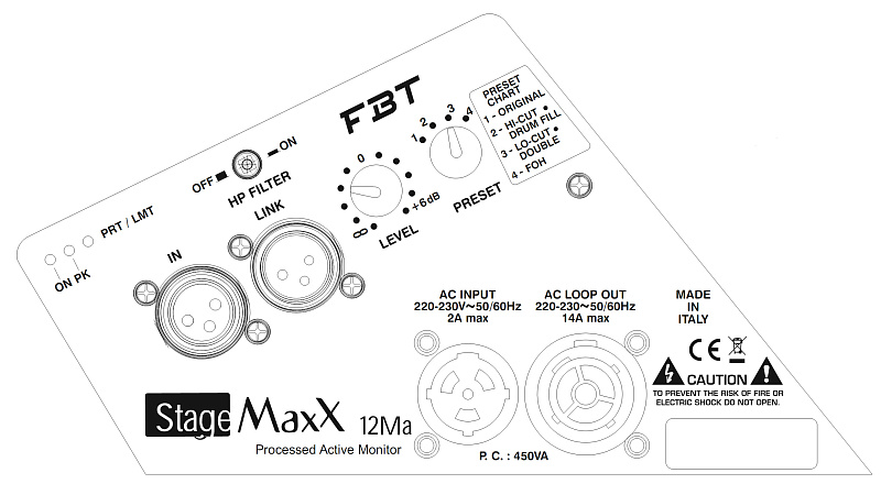 Фото Активный монитор FBT StageMaxX 12MA White 