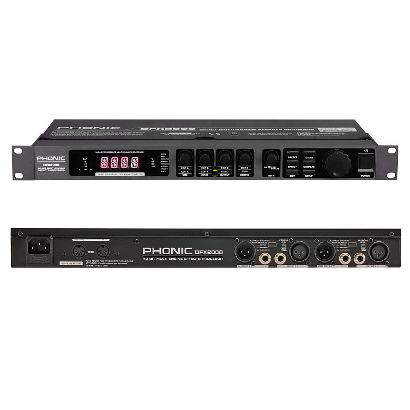 Фото Процессор эффектов Phonic DFX2000