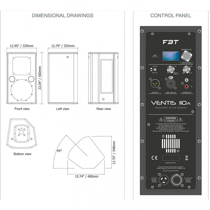 Фото Активная акустическая система FBT VENTIS 110A