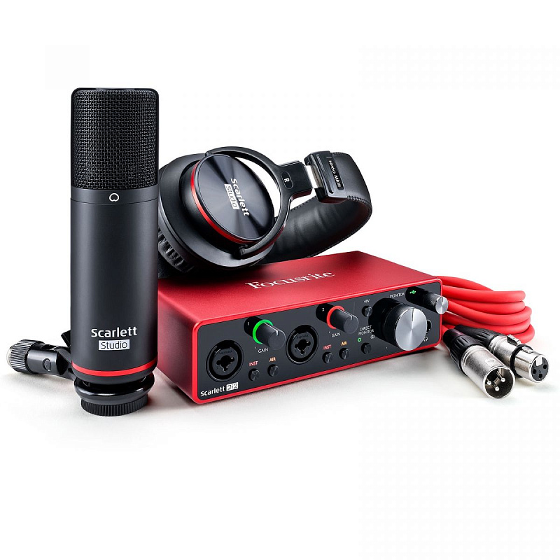 Фото Комплект для звукозаписи Focusrite Scarlett 2i2 Studio 3rd Gen